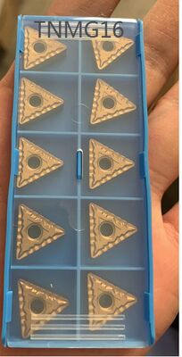 کاربید مقاوم برش CNC تبدیل ورودی TNMG160408 طراحی شده برای عملیات ماشینکاری افزایش بهره وری و عمر ابزار